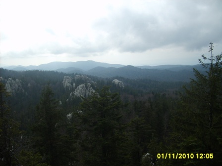 pogled sa vrha Samarskih stijena(1302m)