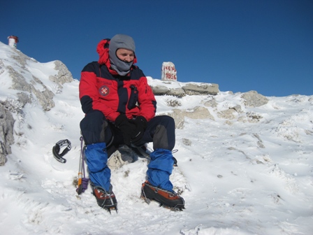 na vrhu Kamešnice 1856 m